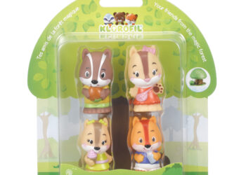 Lot de 4 personnages famille “Nutnut”
